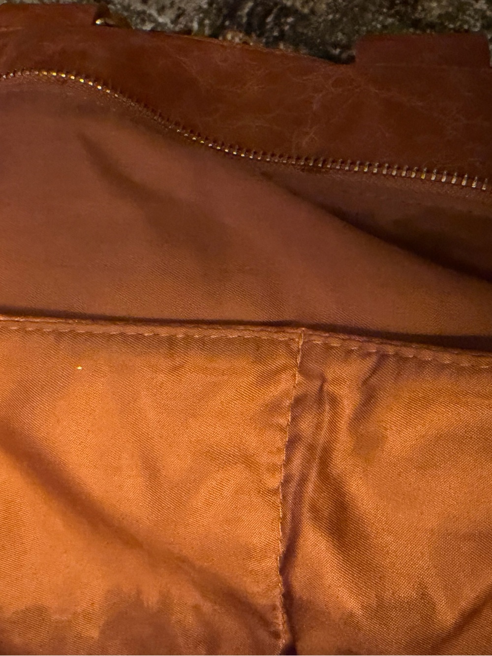 Black Sherpa Tote Bag with Brown faux Leather Straps - Picture 7 of 9